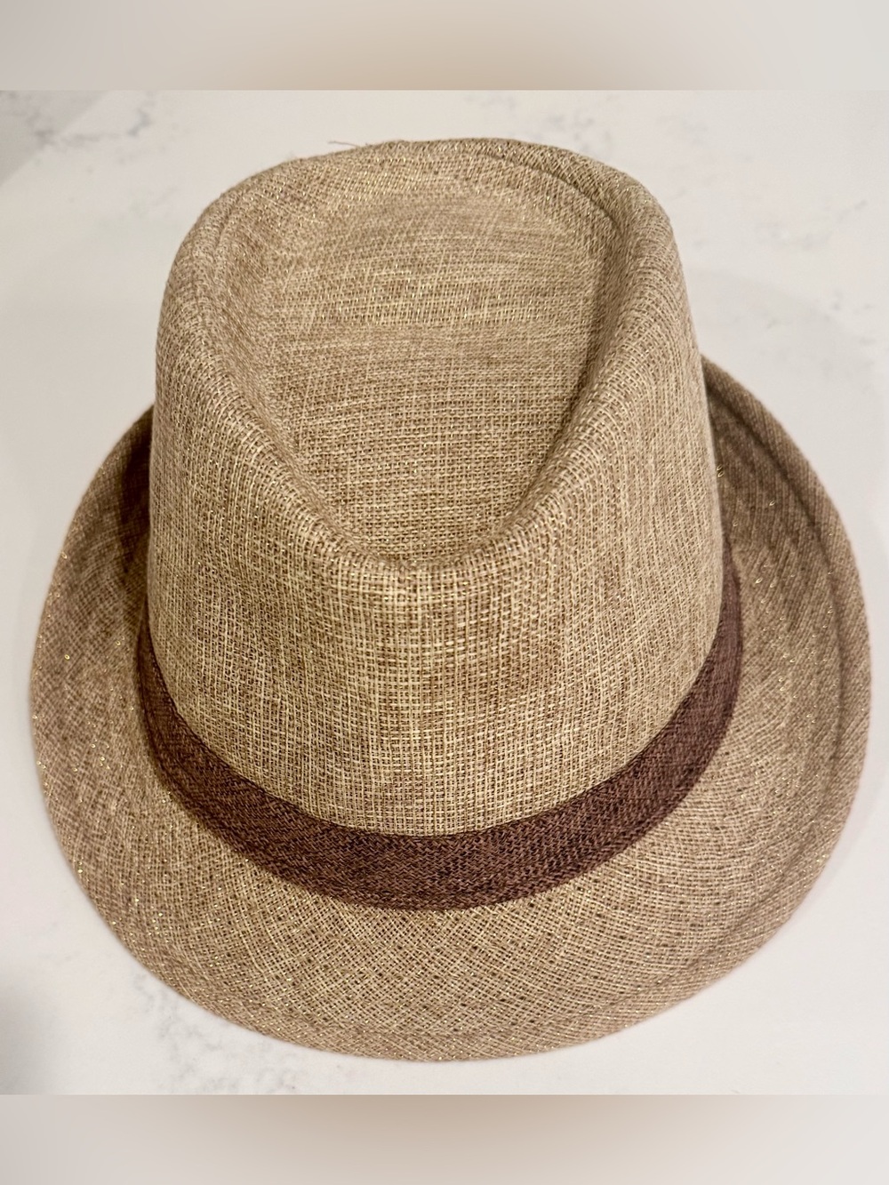 Gold Unisex Shiny Fedora Hat - One Size